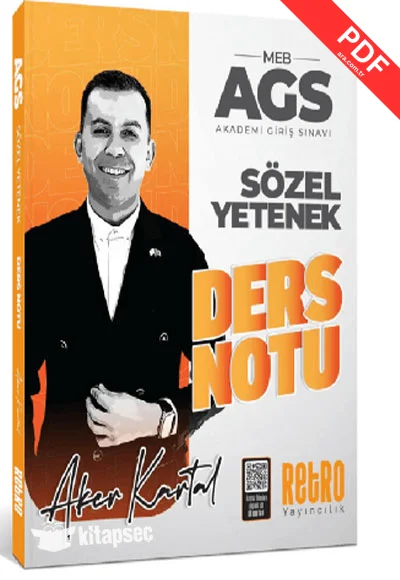 2026 MEB AGS Sözel Yetenek Ders Notu Retro Kitap