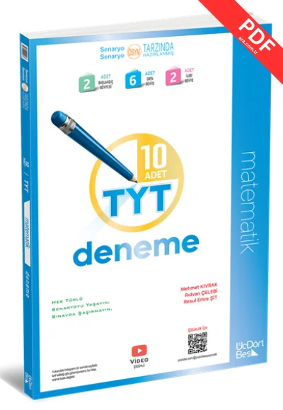 2026 TYT Matematik 10`lu Deneme ÜçDörtBeş Yayınları