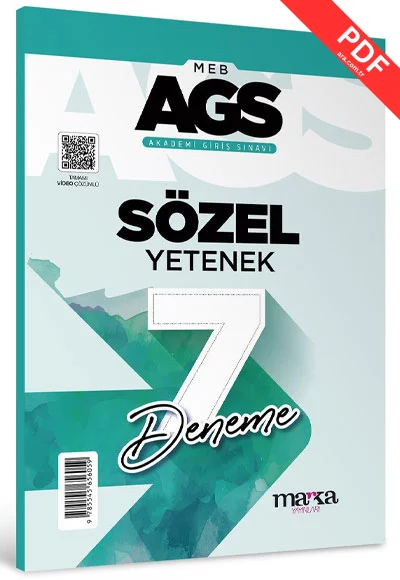 2025 MEB AGS Sözel Yetenek 7 Deneme Tamamı Video Çözümlü Marka Yayınları