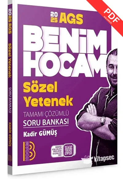 2026 MEB-AGS Sözel Yetenek Soru Bankası Çözümlü Benim Hocam Yayınları