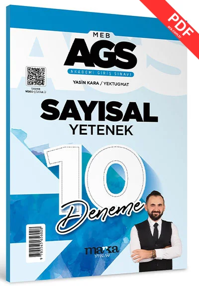 2025 MEB AGS Sayısal Yetenek 10 Deneme Tamamı Video Çözümlü Marka Yayınları