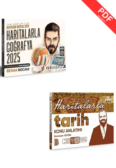 2026 AGS 3D Haritalarla Tarih Konu Anlatımı ve Haritalarla Coğrafya Seti Benim Hocam Yayınları