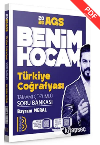 2026 AGS Türkiye Coğrafyası Tamamı Çözümlü Soru Bankası Benim Hocam Yayınları