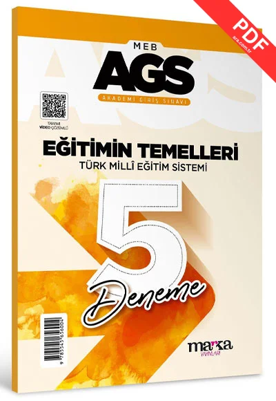 2025 MEB AGS Eğitimin Temelleri Türk Milli Eğitim Sistemi 5 Deneme Tamamı Video Çözümlü Marka Yayınları