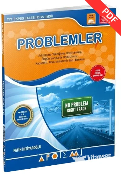 TYT KPSS ALES DGS MSÜ Problemler Apotemi Yayınları