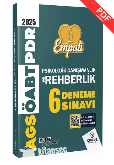 2025 ÖABT MEB-AGS Rehberlik EMPATİ 6 Deneme Çözümlü Murat Civelek Kurul Yayınları