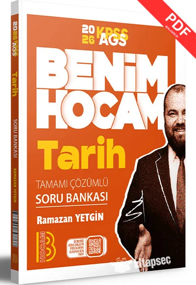 2026 KPSS AGS Tarih Tamamı Çözümlü Soru Bankası Benim Hocam Yayınları