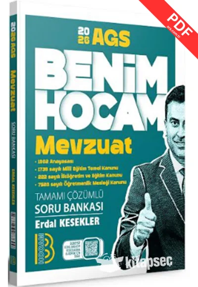 2026 KPSS AGS Mevzuat Tamamı Çözümlü Soru Bankası Benim Hocam Yayınları