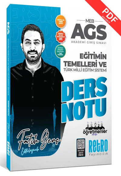2026 MEB AGS Eğitimin Temelleri ve Türk Milli Eğitim Sistemi Retro Kitap