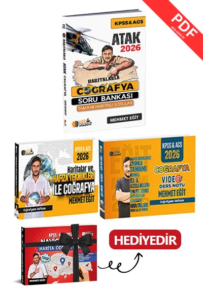 2026 MEB AGS KPSS Efsane Coğrafya Seti Mehmet Eğit