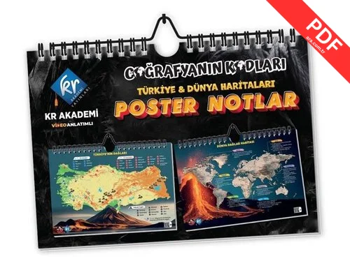 Coğrafyanın Kodları Türkiye ve Dünya Duvar Haritaları Poster Notlar