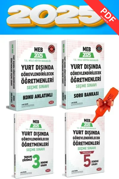 Data Yayınları MEB 2025 Yurt Dışında Görevlendirilecek Öğretmenleri Seçme Sınavı Seti