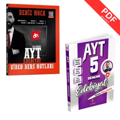 Deniz Hoca Ayt Edebiyat Video Ders Notları ve Deneme Seti