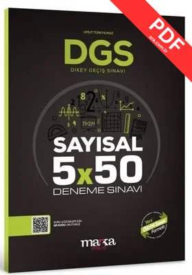 DGS Sayısal 5x50 Deneme PDF indir