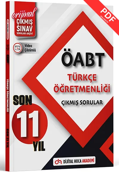 Dijital Hoca ÖABT Türkçe Öğretmenliği Son 11 Yıl Çıkmış Sorular Tamamı Video Çözümlü