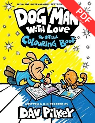 Dog Man With Love: The Official Colouring Book