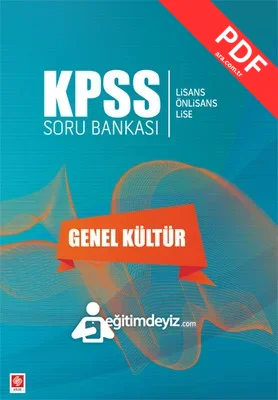 Ekin KPSS Soru Bankası Genel Kültür PDF indir