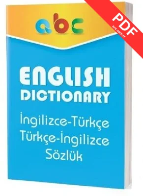 English Dictionary-İngilizce Türkçe-Türkçe İngilizce Sözlük PDF indir
