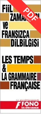Fransızca Fiil Zamanları ve Dilbilgisi Tablosu PDF indir