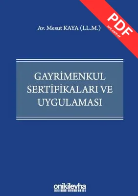 Gayrimenkul Sertifikaları ve Uygulaması PDF indir