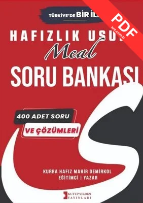 Hafızlık Usulü Meal Soru Bankası - 400 Adet Soru ve Çözümleri
