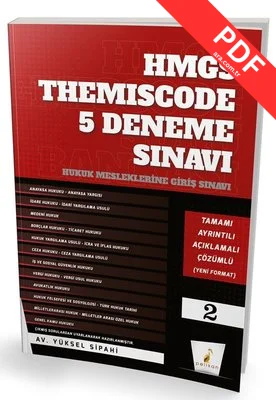 HMGS Themiscode 5 Deneme Sınavı - Hukuk Mesleklerine Giriş Sınavı
