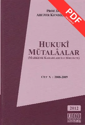Hukuki Mütalaalar 10. Cilt