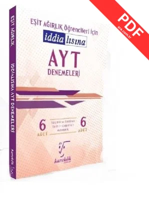 İddialısına AYT Denemeleri Eşit Ağırlık