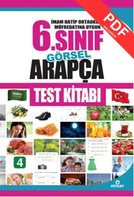 İmam Hatip Ortaokulu Müfredatın Uygun 6. Sınıf Görsel Arapça Test Kitabı PDF indir