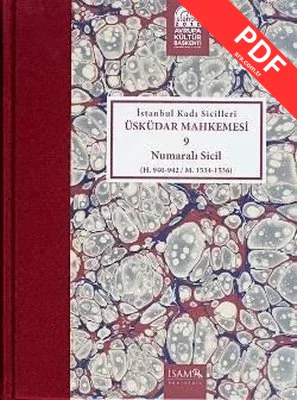 İstanbul Kadı Sicilleri - Üsküdar Mahkemesi 9 Numaralı Sicil