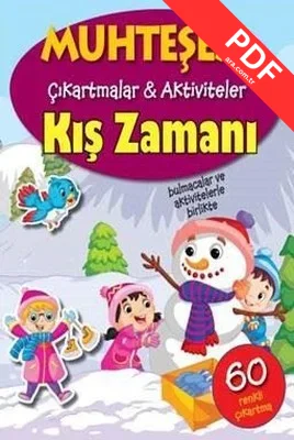 Kış Zamanı-Muhteşem Çıkartmalar ve Aktiviteler PDF indir