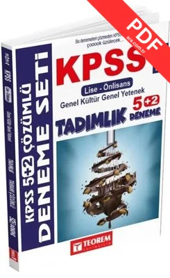 KPSS 2024 Lise Ön Lisans Tadımlık 5 + 2 Deneme