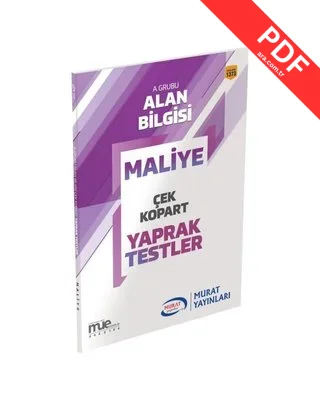 KPSS A Grubu Maliye Çek Kopart Yaprak Testler