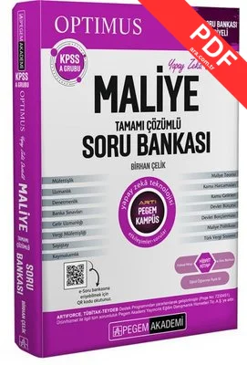 KPSS A Grubu Optimus Maliye Tamamı Çözümlü Soru Bankası