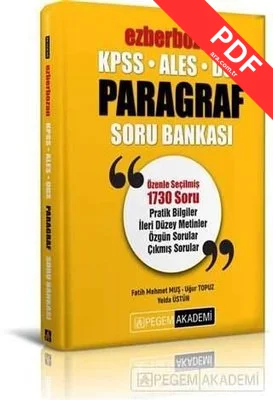 KPSS ALES DGS Ezberbozan Paragraf Soru Bankası