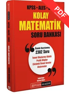 KPSS ALES DGS Kolay Matematik Soru Bankası PDF indir