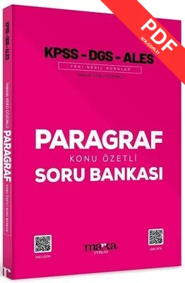 KPSS DGS ALES Paragraf Konu Özetli Yeni Nesil Tamamı Video Çözümlü Soru Bankası