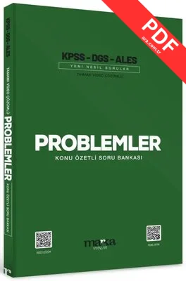 KPSS DGS ALES Problemler Konu Özetli Yeni Nesil Soru Bankası Tamamı Video Çözümlü