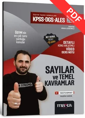 KPSS DGS ALES Sayılar ve Temel Kavramlar Konu Anlatımlı Video Ders Notu