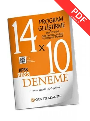 KPSS Eğitim Bilimleri Program Geliştirme Sınıf Yönetimi Öğretim Teknolojileri ve Materyal Tasar