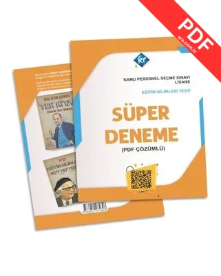 KPSS Eğitim Bilimleri Süper Deneme PDF indir