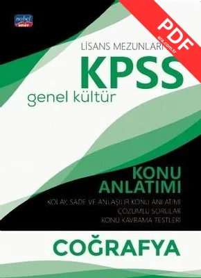 KPSS Genel Kültür Coğrafya Konu Anlatımı-Lisans Mezunları İçin PDF indir