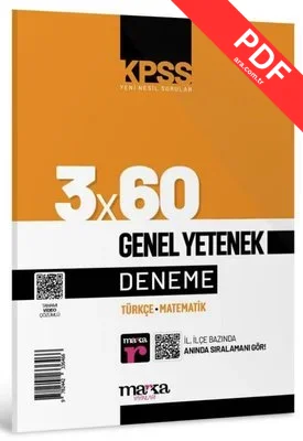 KPSS Genel Yetenek 3x60 Deneme