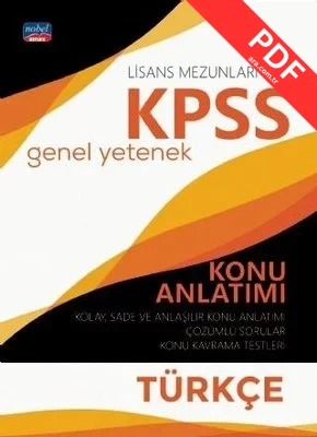 KPSS Genel Yetenek Türkçe Konu Anlatımı-Lisans Mezunları İçin PDF indir