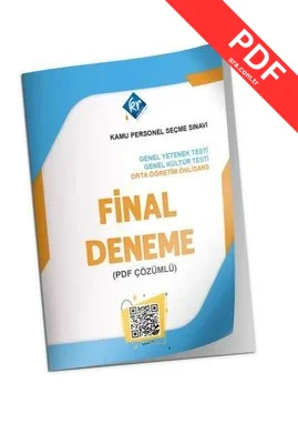 KPSS GYGK Final Ortaöğretim Önlisans Deneme PDF indir