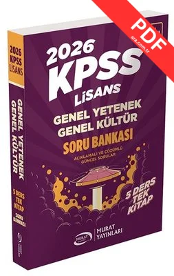 KPSS GYGK Lisans 5 Ders Tek Kitap Soru Bankası