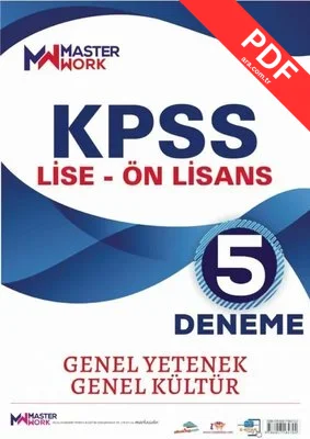 KPSS Lise-Ön Lisans-Genel Yetenek - Genel Kültür 5 Deneme