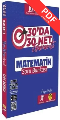 KPSS Matematik 30 da 30 Net Garanti Soru Bankası Video Çözümlü