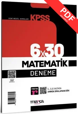 KPSS Matematik 6x30 Deneme