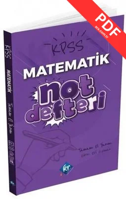 KPSS Matematik El Yazısı Konu Anlatım Defteri PDF indir